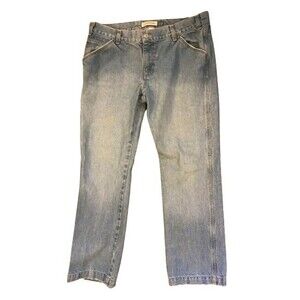 Women's size 14 Jeans Gap Carpenter Blue Distressed boot cut 36x31